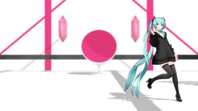 性感初音未來Miku舞蹈 MMD日本動漫3D