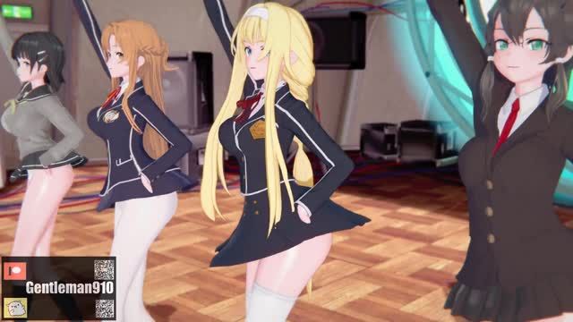 [KKS/MMD] Brown Eyed Girls - Abracadabra Asuna Suguha Kirigaya 愛麗絲淺田志乃 [SAO]